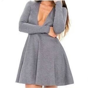 American Apparel Women's Dress Above Knee Mini Skirt Deep V XS *MINT CONDITION*